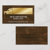 Goldrruck | Holzrahmen Visitenkarte (Vorne/Hinten)