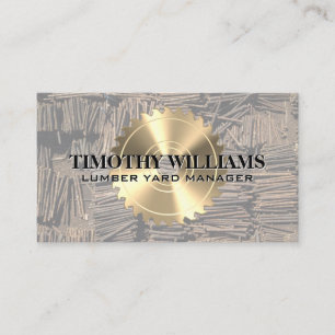 Goldrunde   Lumber Yard Business Card Visitenkarte