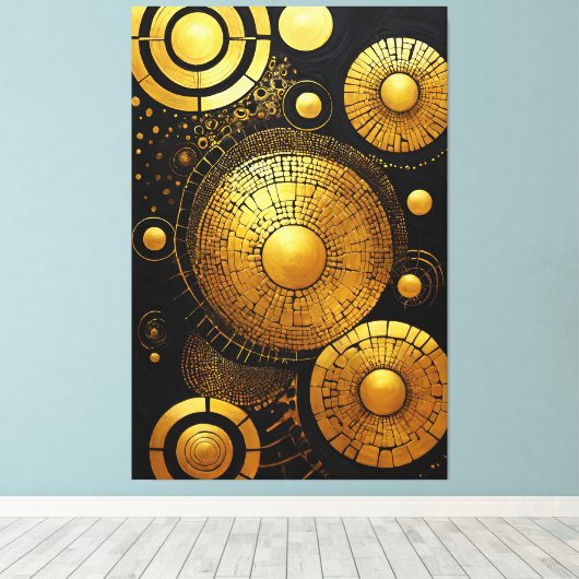 GoldRush 1 Canvas Print Leinwanddruck (Insitu (Holzboden))