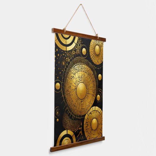 GoldRush 1 Wandteppich Mit Holzrahmen (Gewinkelt)