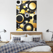 GoldRush 2 Canvas Print Leinwanddruck (Insitu (Schlafzimmer))