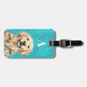 Golds Retriever-Gepäckanhänger Gepäckanhänger (Vorderseite horizontal)