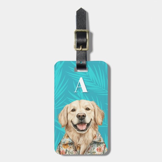 Golds Retriever-Gepäckanhänger Gepäckanhänger (Vorderseite vertikal)