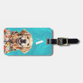 Golds Retriever-Gepäckanhänger Gepäckanhänger (Vorderseite horizontal)