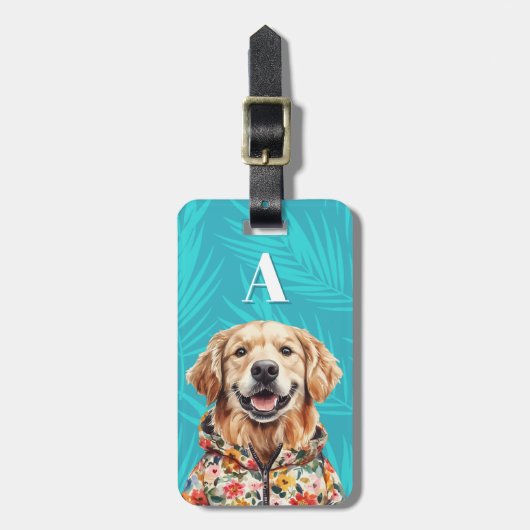 Golds Retriever-Gepäckanhänger Gepäckanhänger (Vorderseite vertikal)