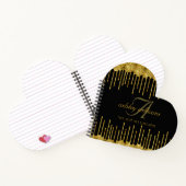 Goldsalon Bougee Glitzer Notizblock (Innenseite)