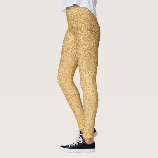 Goldsandy-Glitzer-Muster Leggings (Links)