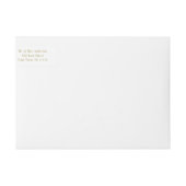 GoldSave the Date Rücksendeadresse (Vorderseite)