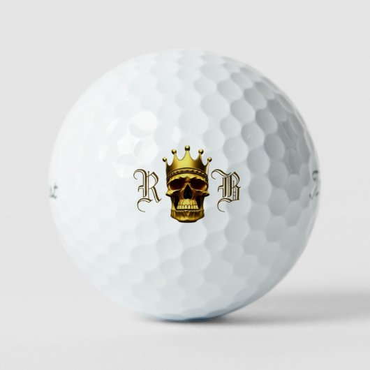 Goldschädel Golfball (Vorderseite)