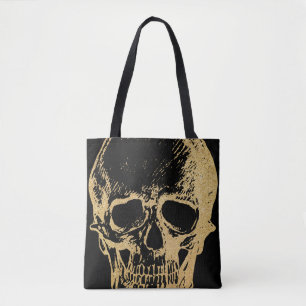 Goldschädel   TASCHE   Schwarz