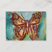 GOLDSCHALTFLÄCHE IN GELBEN GLITZERN VISITENKARTE (Rückseite)