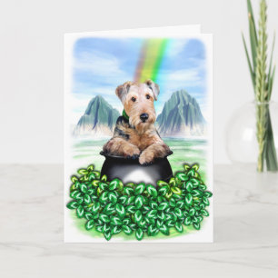 Goldschatz-Karte Airedales Terrier Karte