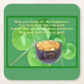 Goldschatz Rechteckiger Pappuntersetzer (Vorderseite)