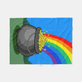 Goldschatz u. Regenbogen Fleecedecke (Vorderseite (Horizontal))