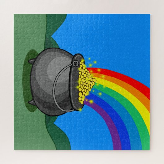 Goldschatz u. Regenbogen Puzzle (Horizontal)