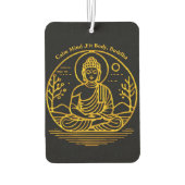 Goldschauender Buddha sitzt in der serenischen Med Autolufterfrischer (Rückseite)