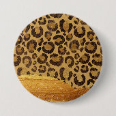 Goldscheiben auf Glamour-Käsehaut Button (Vorderseite)