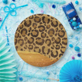 Goldscheiben auf Glamour-Käsehaut Pappteller (Party)