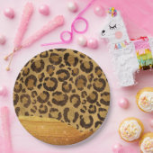 Goldscheiben auf Glamour-Käsehaut Pappteller (Party)