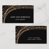 Goldschein-Schnur beleuchtet Ereignis-Organisator Visitenkarte (Vorne/Hinten)