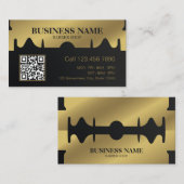 Goldschere Barber Beruflich Barber Shop Visitenkarte (Vorne/Hinten)