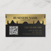 Goldschere Barber Beruflich Barber Shop Visitenkarte (Vorderseite)