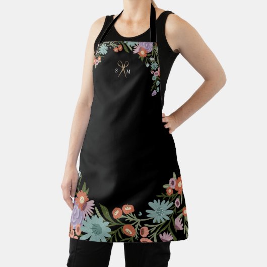 Goldschere Blumenhaar Schwarz Schürze (InSitu)