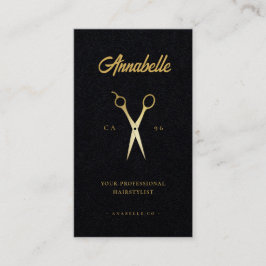 Goldschere Friseursalon Barbershop Qr Code Visitenkarte