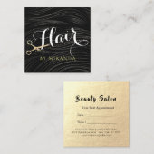 Goldschere Friseursalon Friseursalon - Ernennung Terminkarte (Vorne/Hinten)