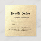 Goldschere Friseursalon Friseursalon - Ernennung Terminkarte (Rückseite)