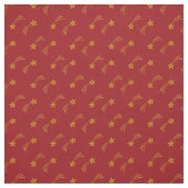 Goldschießstar in Rot Stoff (Muster)