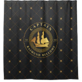 Goldschiff Duschvorhang (Vorderseite)