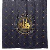 Goldschiff Duschvorhang (Vorderseite)