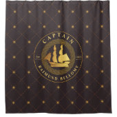 Goldschiff Duschvorhang (Vorderseite)