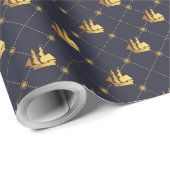Goldschiff Geschenkpapier (Rolleneckpunkt)