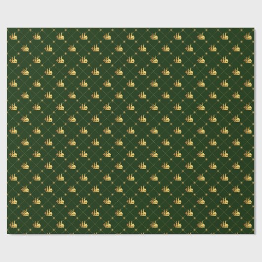 Goldschiff Geschenkpapier (Flach)