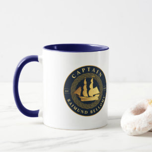 Goldschiff Tasse