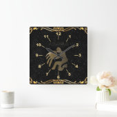 Goldschild Quadratische Wanduhr (Zuhause)