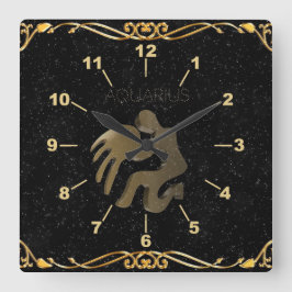 Goldschild Quadratische Wanduhr