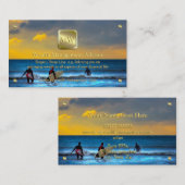 Goldschild, Sonnenuntergang, Vermögensberater Visitenkarte (Vorne/Hinten)