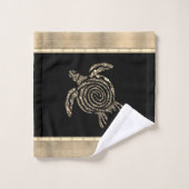 Goldschildkröte Badhandtuch Set (Waschlappen)