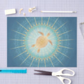 Goldschildkröten und Mandala Seidenpapier (Handwerk)