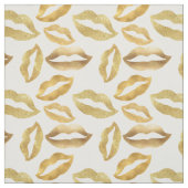 Goldschillernder Lippenkuß Stoff (Muster)
