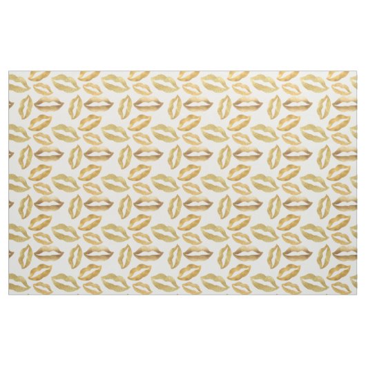 Goldschillernder Lippenkuß Stoff (Fat Quarter (45,7 x 55,9 cm))