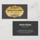 Goldschimmer | Damaskus Visitenkarte (Vorne/Hinten)