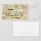 Goldschimmer | Messer Visitenkarte (Vorne/Hinten)