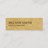 Goldschimmer Mini Visitenkarte (Vorderseite)
