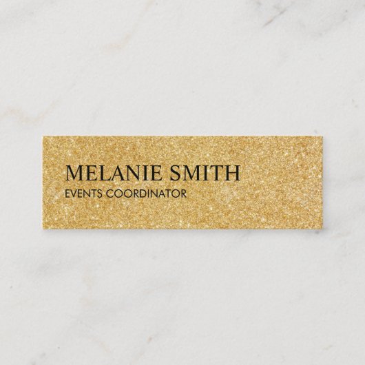 Goldschimmer Mini Visitenkarte (Vorderseite)