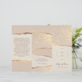Goldschimmer-Papierbroschüre (Stehend Vorderseite)