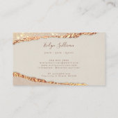 Goldschimmer-Visitenkarte Visitenkarte (Rückseite)